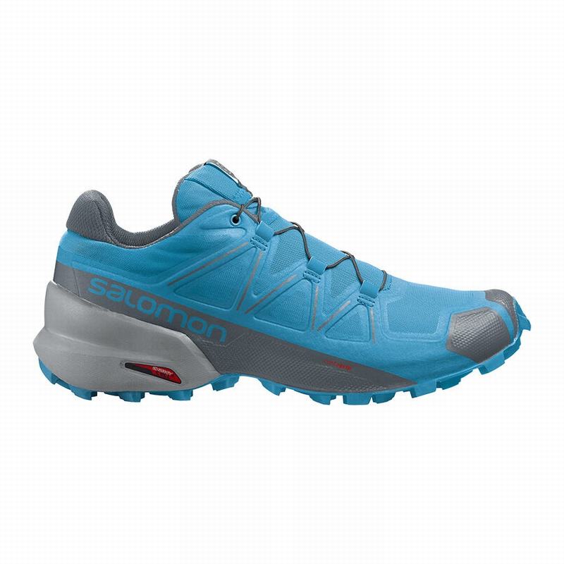 SALOMON SPEEDCROSS 5 Philippines - Men's Trail Running Shoes - Blue | 410982-PKX